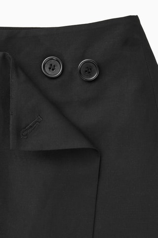 Jupe portefeuille - Noir