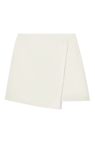 Jupe portefeuille - Ecru