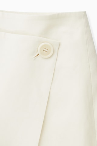 Jupe portefeuille - Ecru
