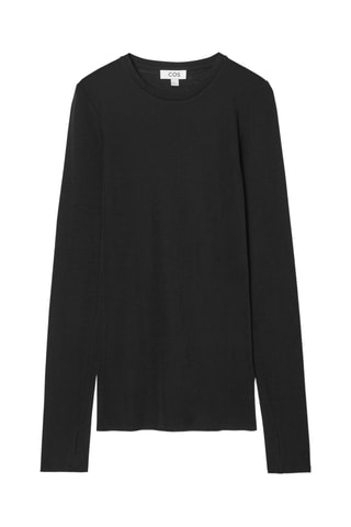 Top en laine - Noir
