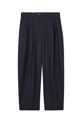 Pantalon en laine - Bleu marine