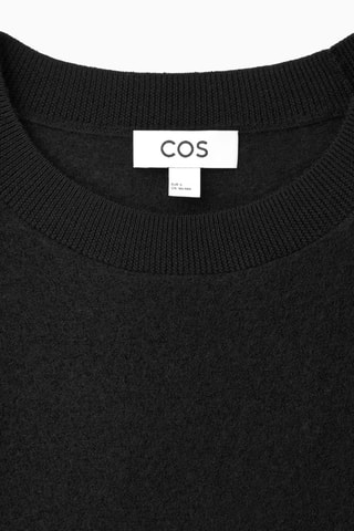 Robe t-shirt en laine - Noir