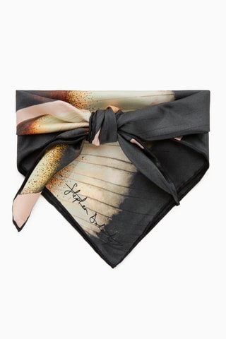 Carré en soie - Noir