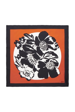 Carré en soie - Noir