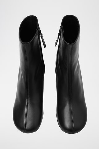 Bottines en cuir - Noir