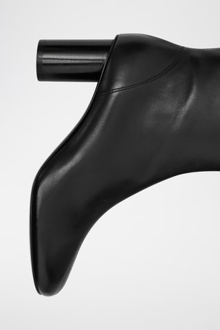 Bottines en cuir - Noir