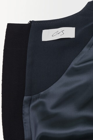 Robe droite en laine - Turquoise