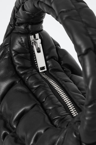 Sac à main en cuir de mouton - Noir