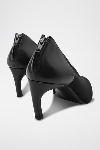 Low boots en cuir - Noir