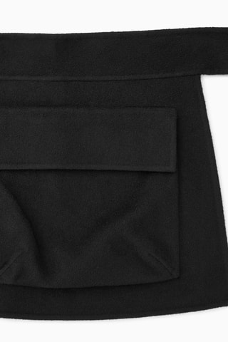 Minijupe en laine - Noir