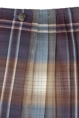 Jupe plissée en laine - Marron - COS