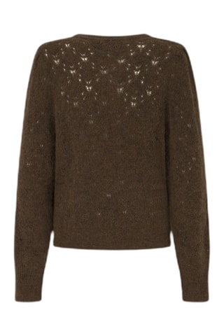 Wollen en Alpacawollen Trui Helen - Bruin