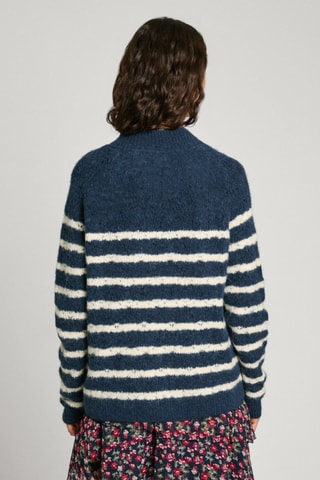 Wollen en Alpacawollen Trui Hela - Marineblauw