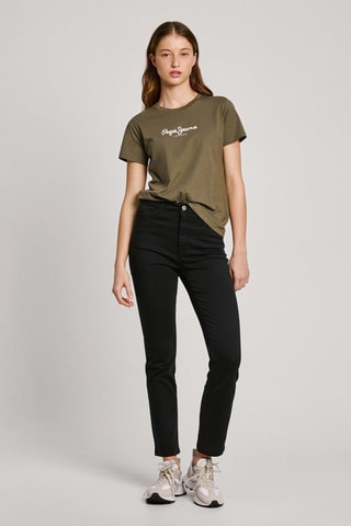 Broek met Hoge Taille Tessa - Zwart