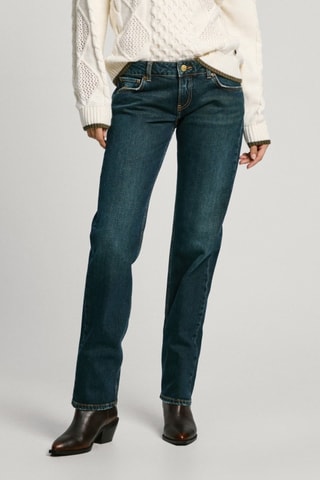 Jeans Slim Fit - Petrolblauw