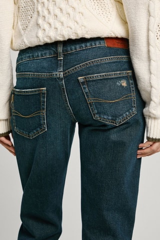 Jeans Slim Fit - Petrolblauw