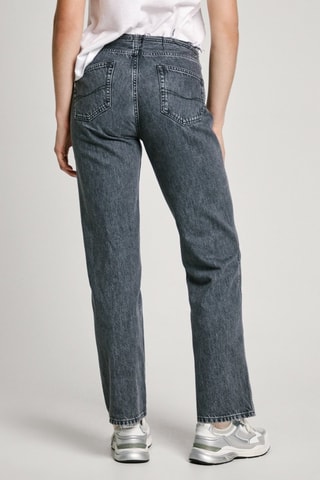 Jeans Straight Charcoal - Zwart