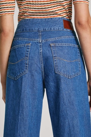 Jeans Hoge Taille Straight Cut Tailor - Blauw