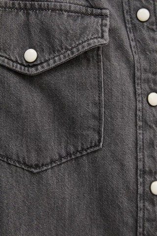 Spijkerblouse Regular Fit - Zwart