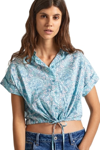 Korte Blouse Mer - Hemelsblauw