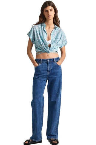 Korte Blouse Mer - Hemelsblauw