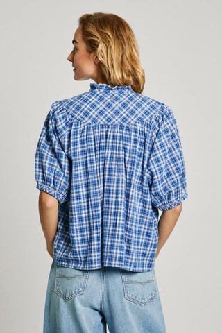 Linnen Blouse Nella - Blauw