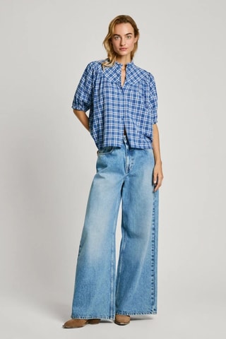 Linnen Blouse Nella - Blauw