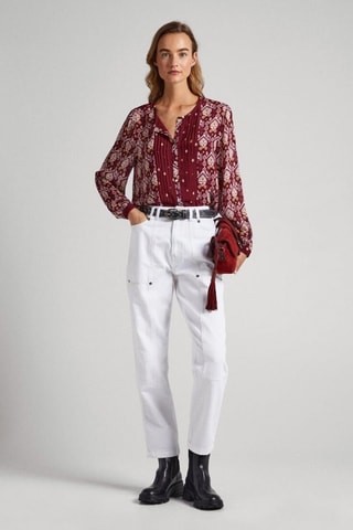 Blouse Gazzi - Bordeauxrood