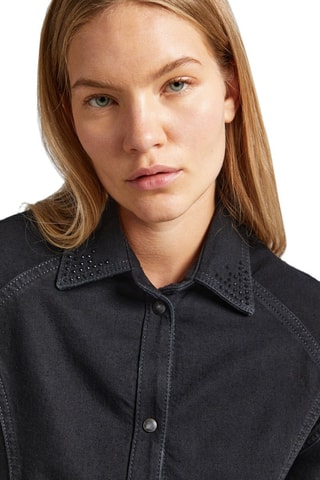 Spijkerblouse Estelle - Zwart