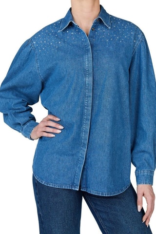 Spijkerblouse Charlie Sparkle - Blauw
