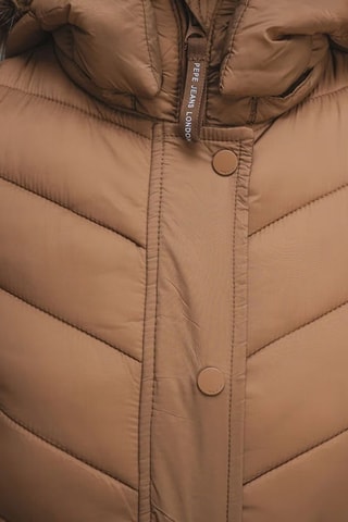Gewatteerde Jas met Capuchon Babs - Bruin