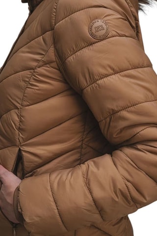 Gewatteerde Jas met Capuchon Babs - Bruin