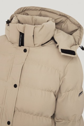 Gewatteerde Jas met Capuchon Bibi - Beige