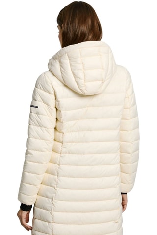 Lange Gewatteerde Jas Ammy - Wit