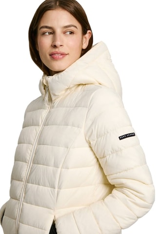 Lange Gewatteerde Jas Ammy - Wit