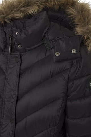Lange Gewatteerde Jas Babs - Zwart