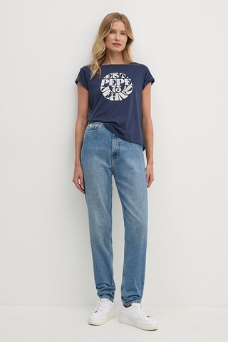 T-shirt Elvia - Marineblauw