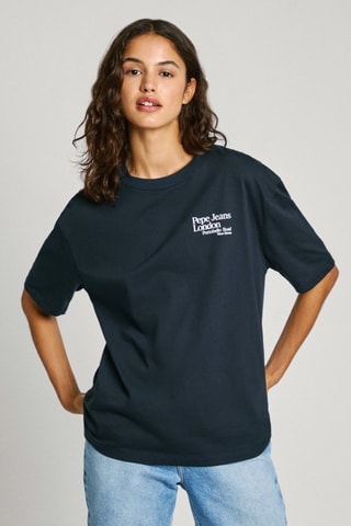 T-shirt Gracie - Marineblauw