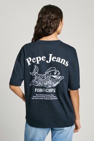 T-shirt Gracie - Marineblauw