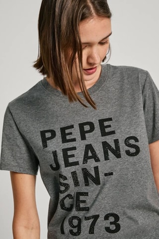 T-shirt Gio - Gemêleerd Donkergrijs