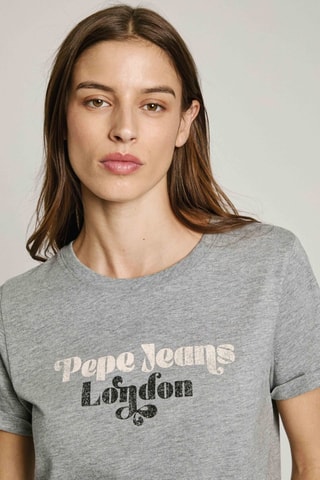 T-shirt Olivia - Gemêleerd Grijs