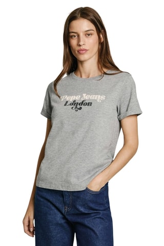 T-shirt Olivia - Gemêleerd Grijs