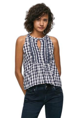 Top Gabriela - Marineblauw