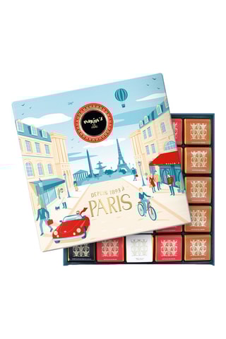 Coffret Paris - 50 carrés de chocolat assortis - 200 g