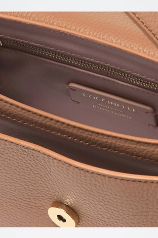 Sac à main en cuir C-Me - Camel