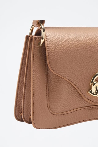 Sac à main en cuir C-Me - Camel