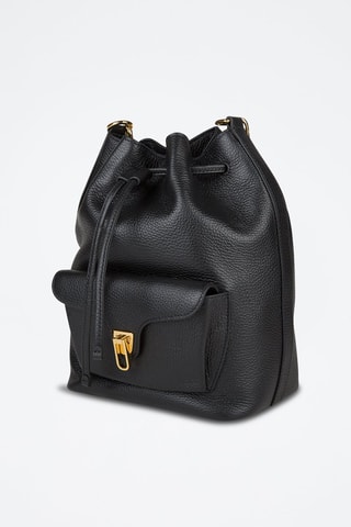 Sac seau en cuir Generatio - Noir