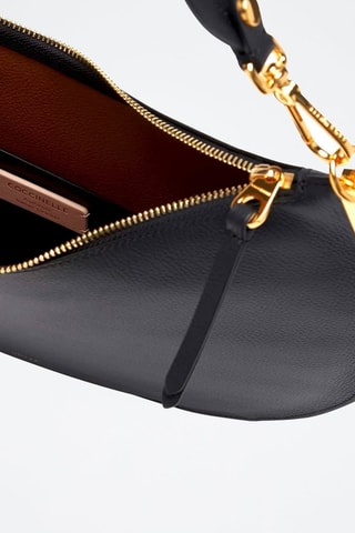 Sac porté épaule en cuir - Noir