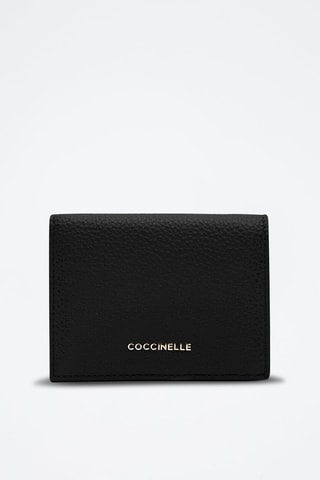 Porte-cartes en cuir Noir