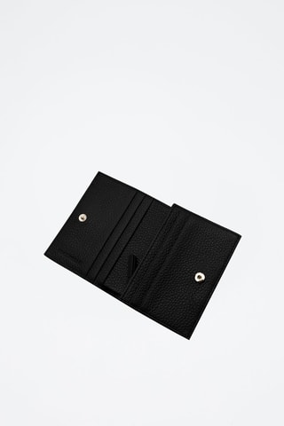 Porte-cartes en cuir Noir